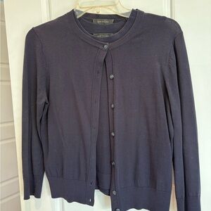 Ann Taylor Women's Navy Blue Cardigan Sweater